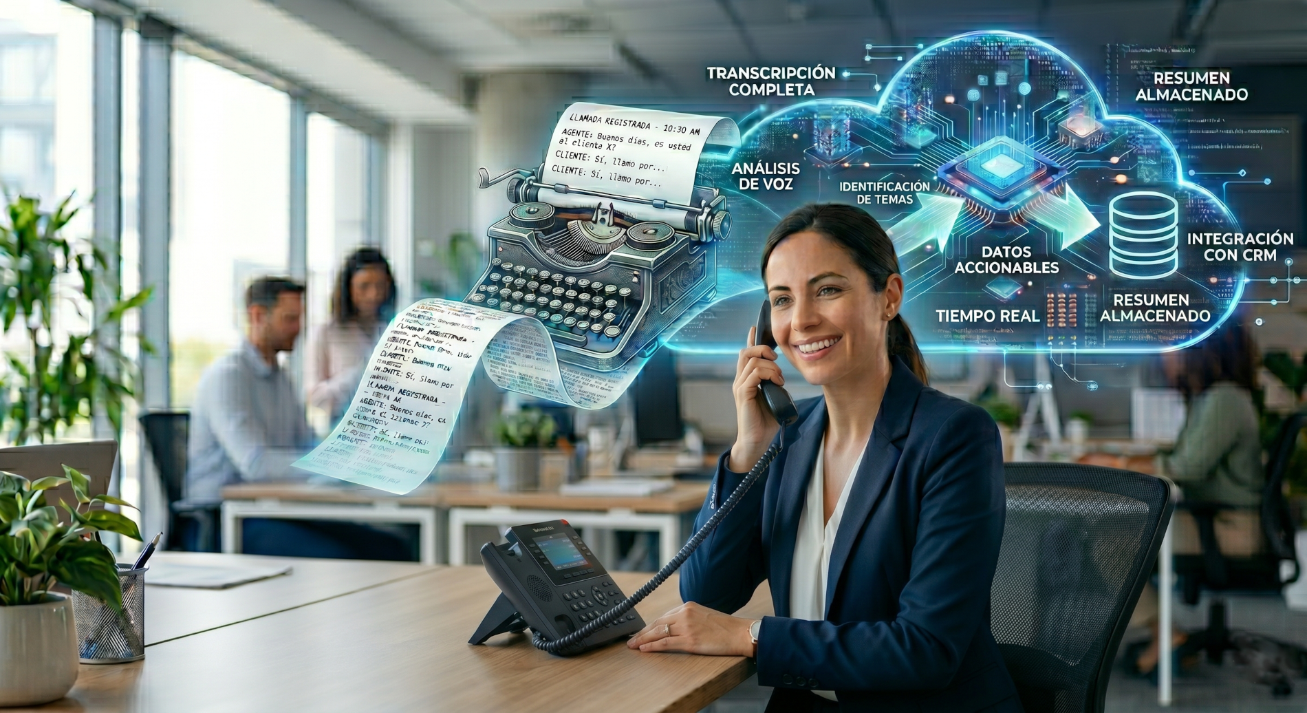 servicio de transcripcion y resumen de llamadas centralita